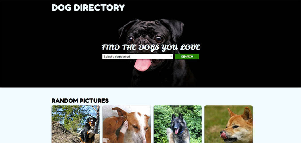 Dog Directory 🐶 screen shot.
